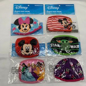 Set of 6 Disney Face Masks for Kids